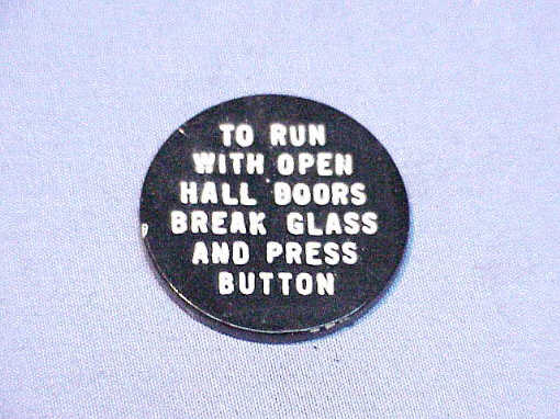 O-B079F OTIS BUTTON